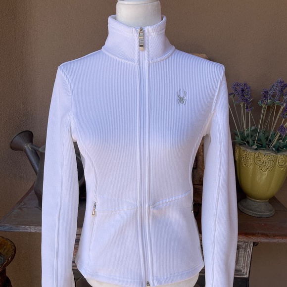NEW! Spyder White Core Sweater/Jacket Size Small/Petite - Picture 4 of 16
